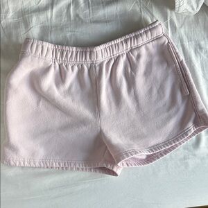 Baby pink cotton on sweat shorts